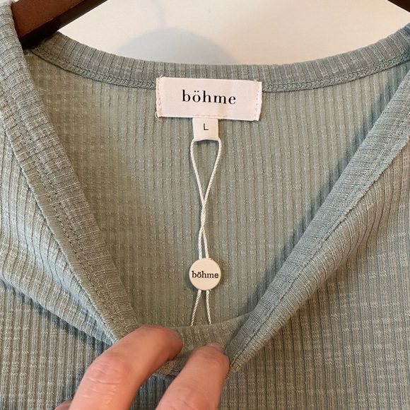 NWOT Bohme mason ribbed tank top - L - Picture 5 of 7